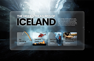 Iceland Glassmorphism